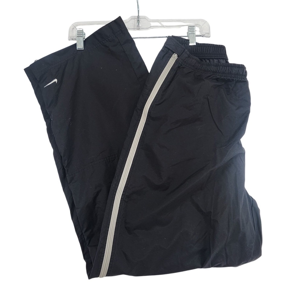 Nike XL Black Track Pants Vintage Windbreaker Baggy Streetwear Gorpcore SportY2K